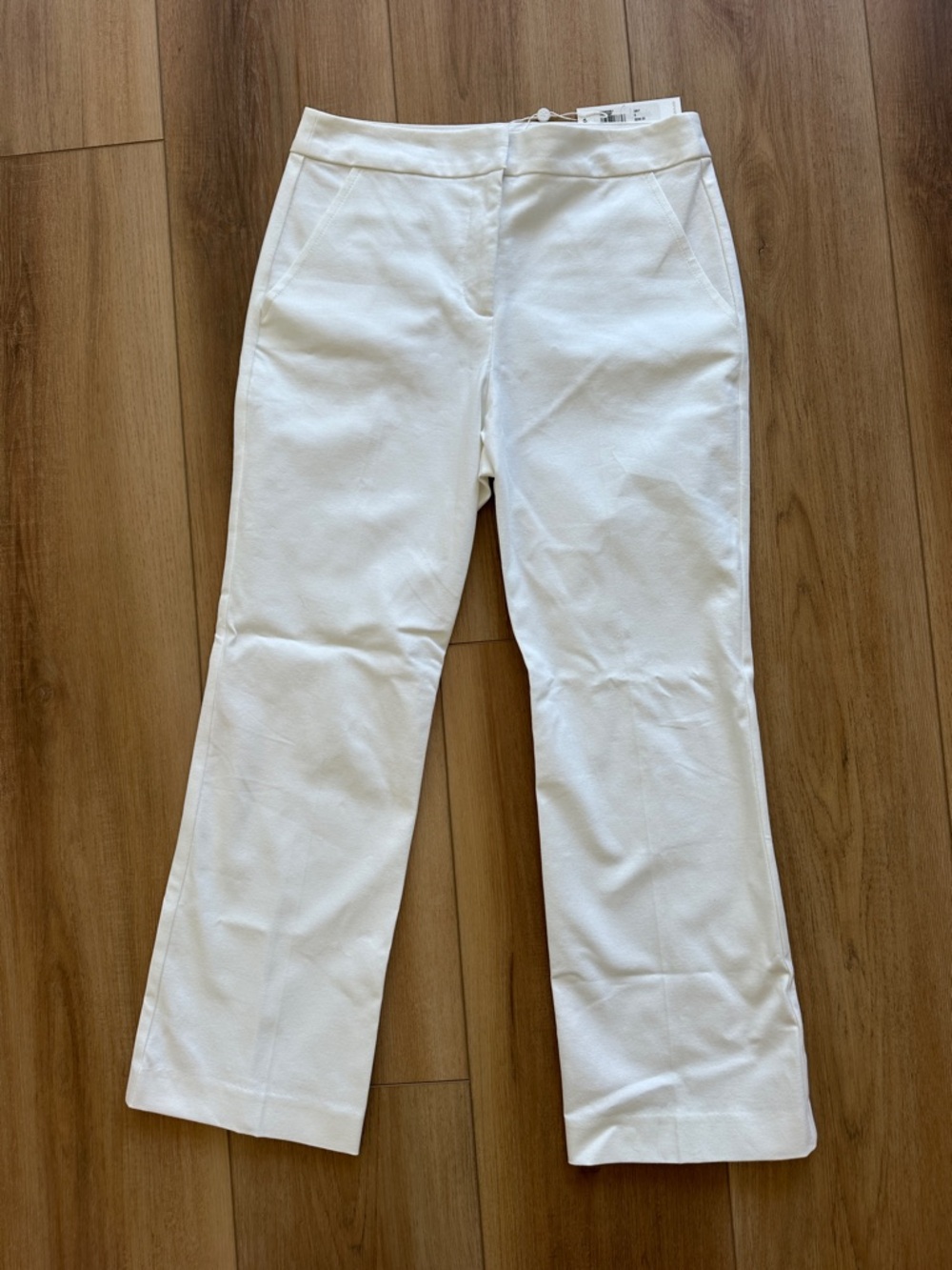 Trina Turk White Lulu Cropped Pant - Picture 5 of 5